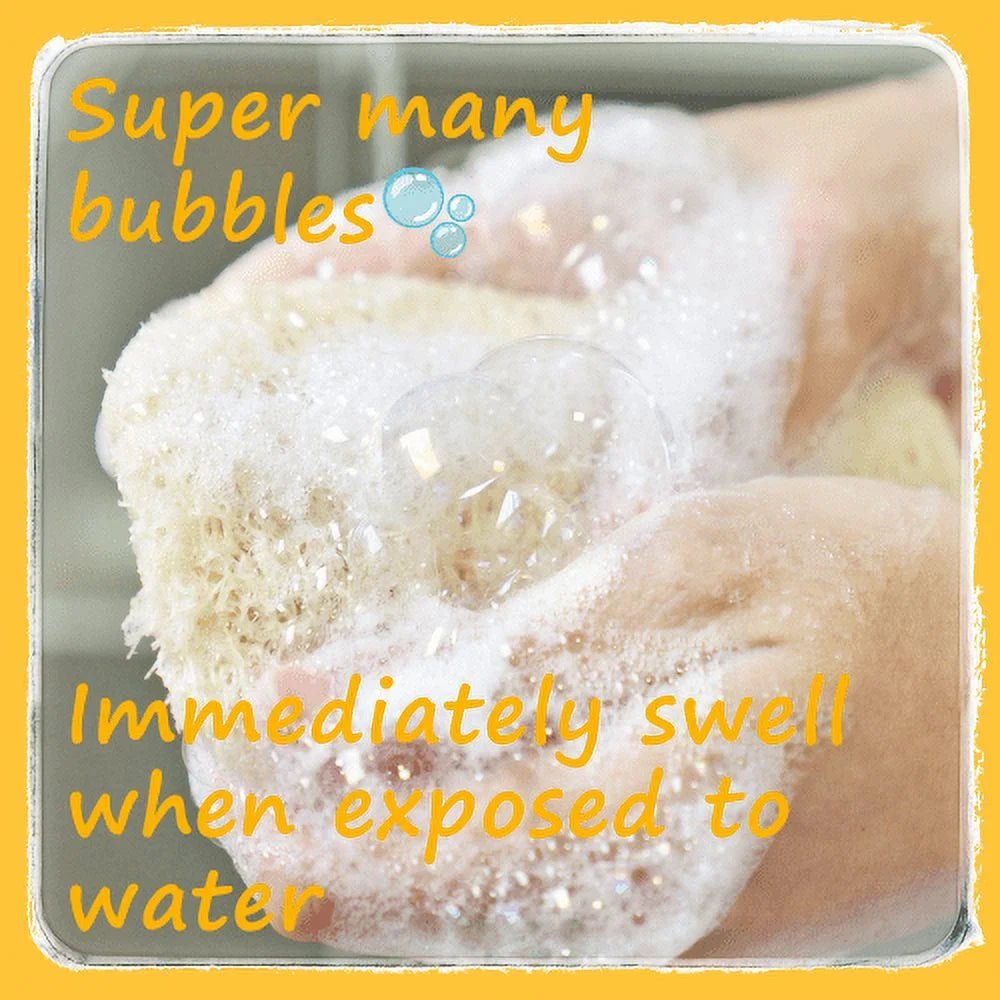 Natural exfoliating loofah for the shower, pack of 2